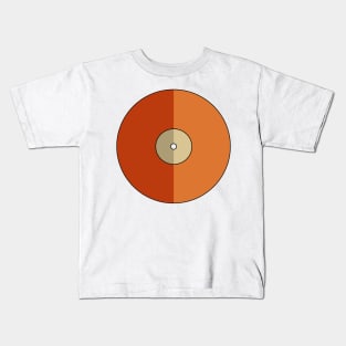 Vinyl Record - Deep Orange Kids T-Shirt